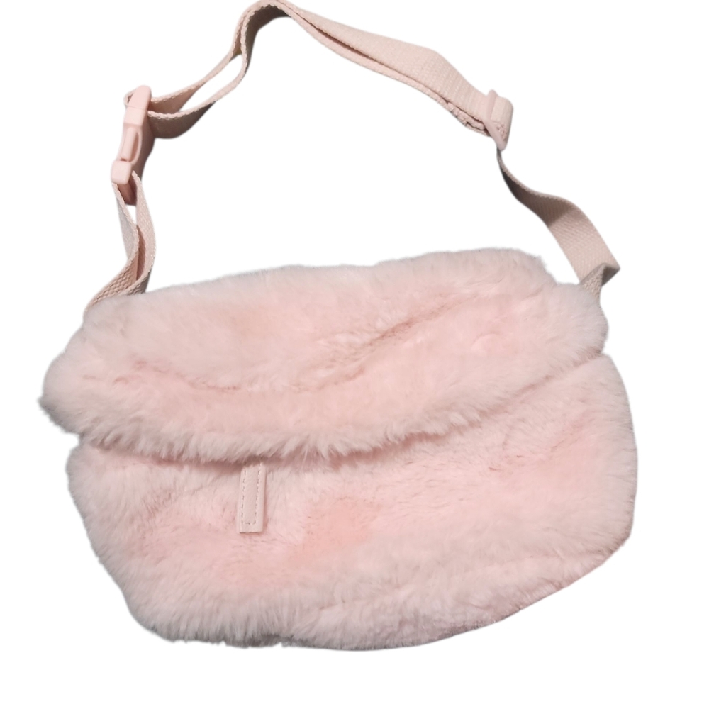 Y2k Pink Fuzzy Belt Bag